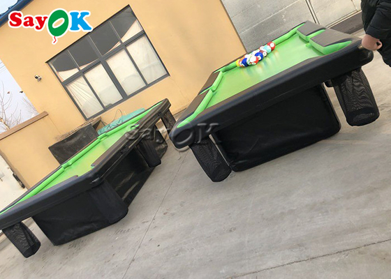 نفخ لعبة البولينج 0.9mm PVC الهواء مختومة نفخ طاولة بلياردو مع حامل