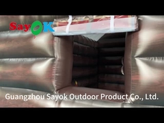 أضواء عملاقة منزل عيد الميلاد المضخم منزل سانتا المضخم للبيع