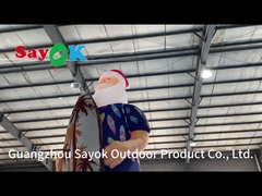 نموذج عيد الميلاد الهواوي القديس المضغوط على الشاطئ