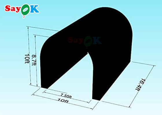 خيمة النفق المضغوطة ذات العشب الأسود متعددة الوظائف للأنشطة المعارض