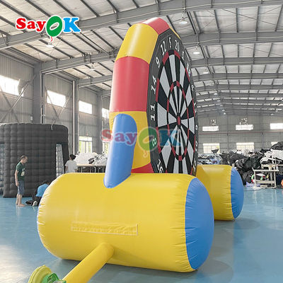 لعبة مزدوجة الجانب 13ft كرة القدم القابلة للنفخ لوحة الرماح الكرة القدم القابلة للنفخ الرماح ركلة هدف لعبة الرياضة في الهواء الطلق