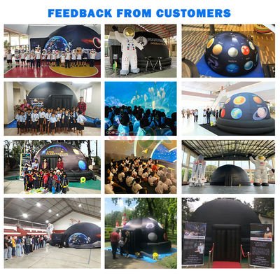 Eco-friendly 15-95 People Capacity 4m to 10m Diameter Portable Projection Dome Inflatable Planetarium