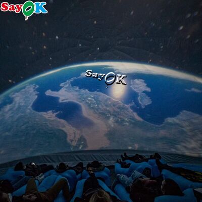 خيمة القبة السوداء ذات الإسقاط المضغوط خيمة السينما المتنقلة كوكبة للمدرسة