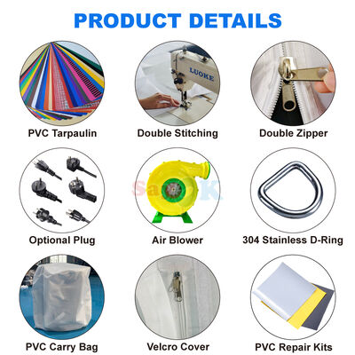 Sayok Free 3D Design PVC القماش المغطى الكبير المباني الملعب الرياضي العملاق الخيمة المغطى