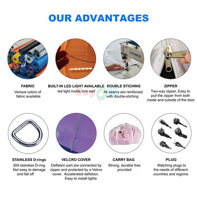 خيمة الإعلانات الكبيرة Sayok خيم حفلات النادي الزفاف في الهواء الطلق لـ 200 شخص الأحداث مع LED