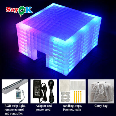 Portable LED Inflatable Air Tent 10mx10m with Durable 210D Oxford Cloth and Weather-Resistant Design for Outdoor Events