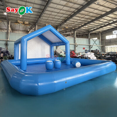 Durable 0.6mm PVC Tarpaulin Inflatable Water Bar with Custom Logo Printing and Portable Easy Setup for Pool Parties