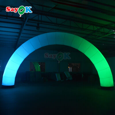 Custom Outdoor Inflatable LED Arch for Commercial Event Advertising Promotion