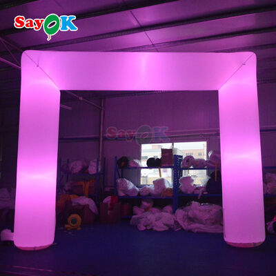 Portable Outdoor Inflatable LED Arch for Events Parties Advertisings