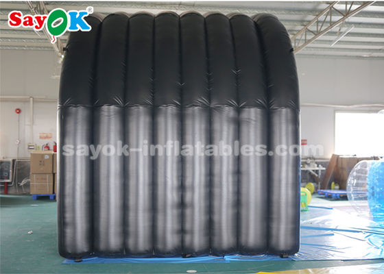 خيمة نفاخة مخصصة مدخل نفق أسود خيمة هوائية نفاخة للاجتماعات الرياضية في الهواء الطلق