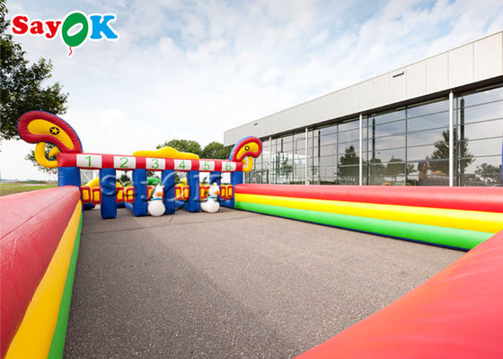 ألعاب رياضية قابلة للنفخ ، حصان ، حصان ، ديربي ، حصان ، سباق ، ألعاب رياضية قابلة للنفخ مع 6 حارات