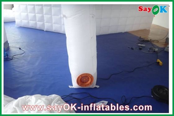 خيمة عائلية مخصصة قابلة للنفخ الجدار التقسيمي الهوائي / ضوء مدفوع LED الجدار المشترك للزفاف