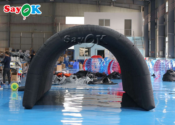 خيمة إيغلو قابلة للنفخ سوداء 210D قطعة أكسفورد القماشية خيمة نفق قابلة للنفخ للمعرض