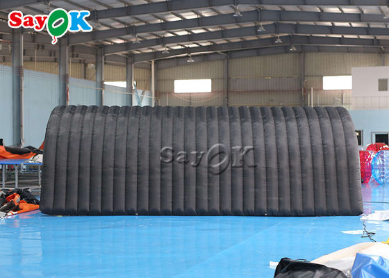 خيمة إيغلو قابلة للنفخ سوداء 210D قطعة أكسفورد القماشية خيمة نفق قابلة للنفخ للمعرض