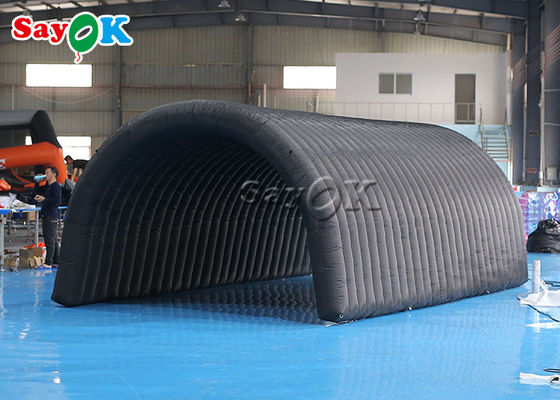 خيمة إيغلو قابلة للنفخ سوداء 210D قطعة أكسفورد القماشية خيمة نفق قابلة للنفخ للمعرض