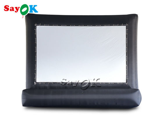 نفخ الشاشة في الهواء الطلق أسود في الهواء الطلق التجاري نفخ شاشة السينما العارض