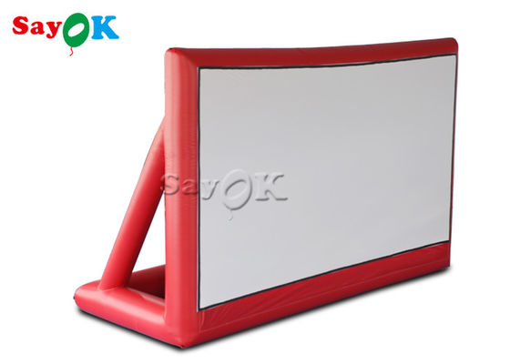 شاشة مسرح قابلة للنفخ مخصصة 7.25m 24ft Pvc نفخ فيلم شاشة السينما في الهواء الطلق موقف سيارات للسيارات