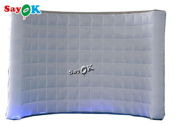 المهنية استوديو الصور الفضة مصباح ليد خلفية نفخ صور بوث جدار 3x1.5x2.3mH لحفل الزفاف